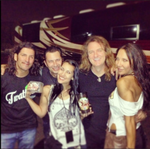 Frank, Tempesta, David, and Heather at Iron Maiden, 2013. Frankie, Tempesta, David, Heather.