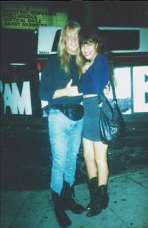 Jani Lane by Gazzarri's, 1990. Jani Lane by Gazzarri's, 1990.